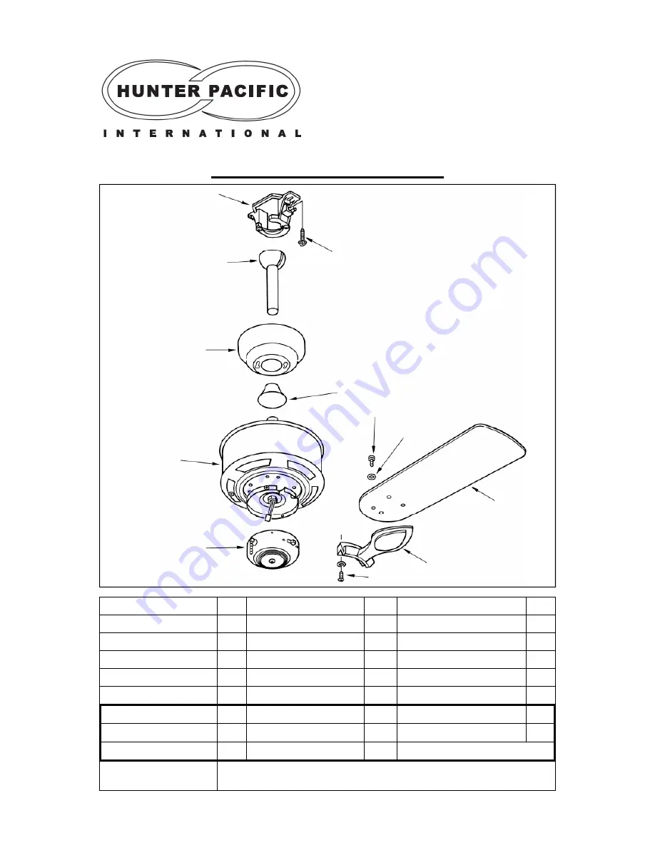 Hunter Pacific Majestic Everglade Electrician Installation Manual Download Page 3