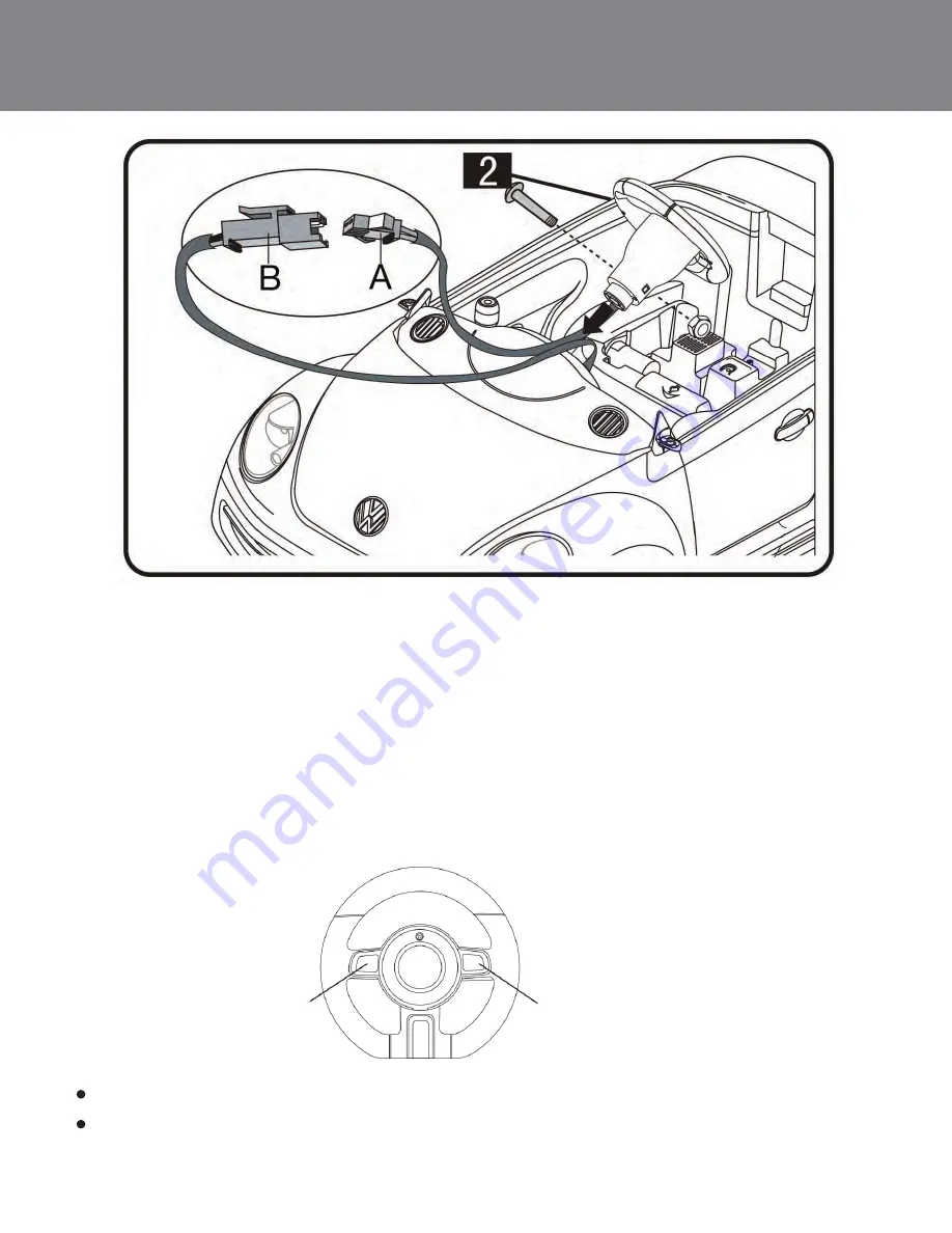 Hunter Products MOTORIZED Volkswagen Beetle W486AL Owner'S Manual And Assembly Instructions Download Page 14