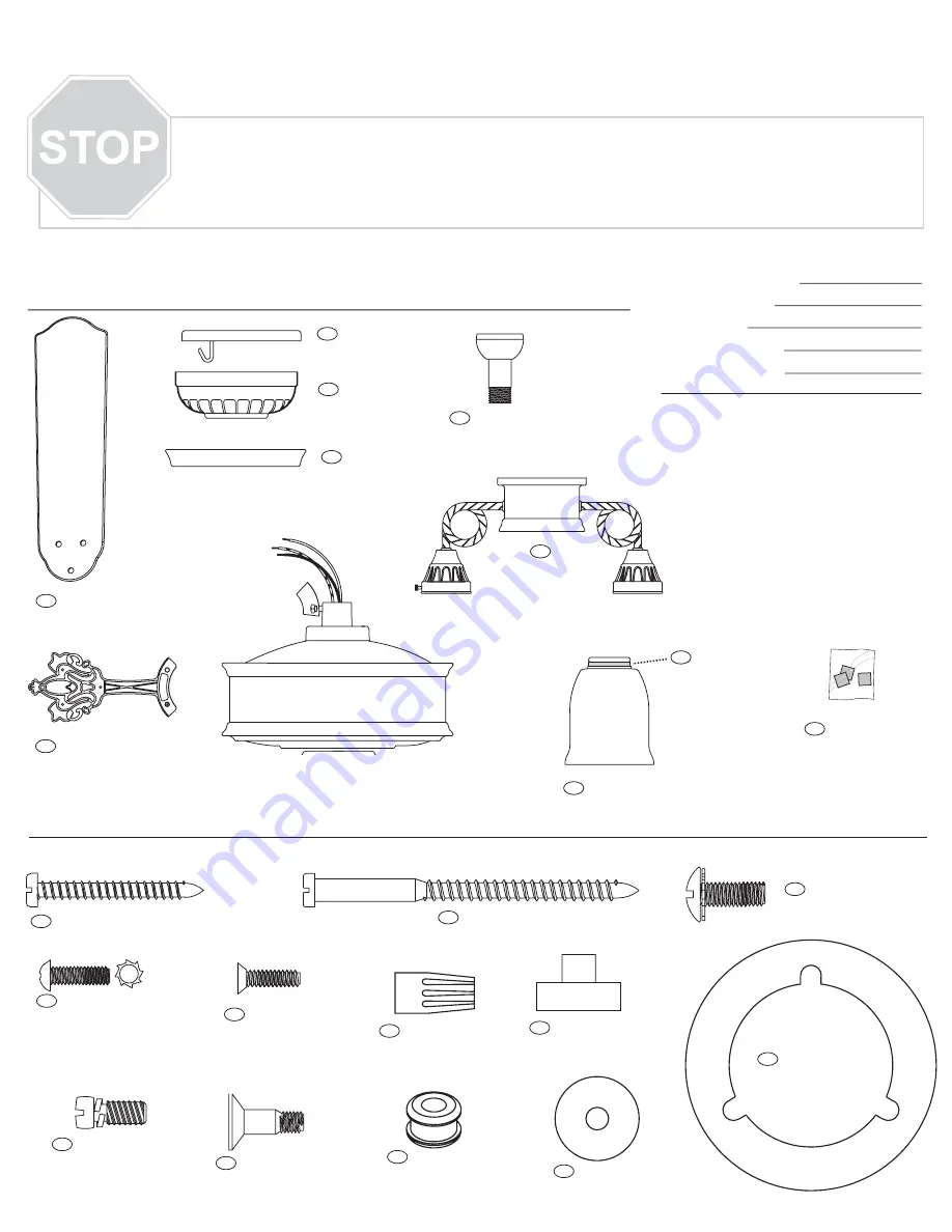 Hunter 23714 Parts Manual Download Page 3