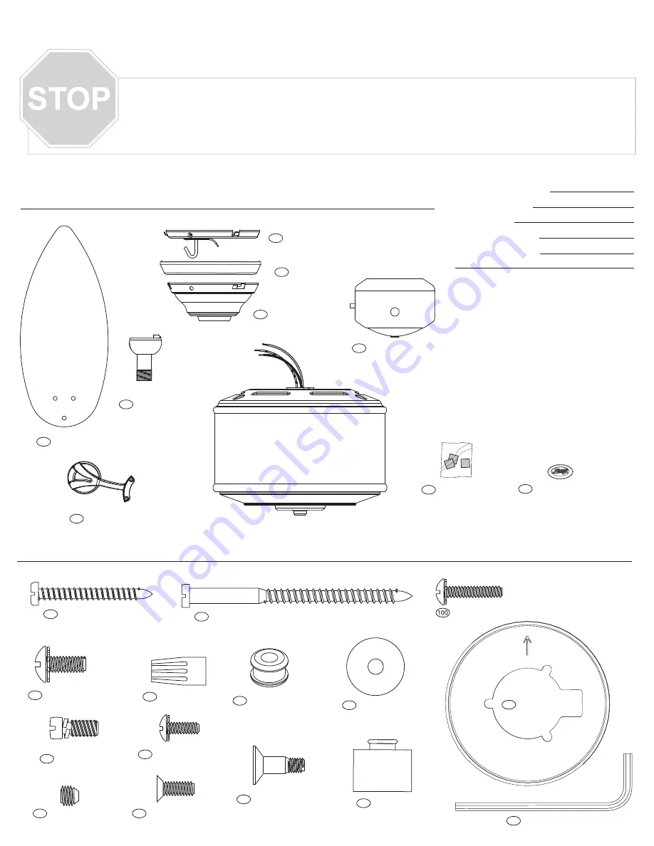 Hunter 28522 Parts Manual Download Page 3