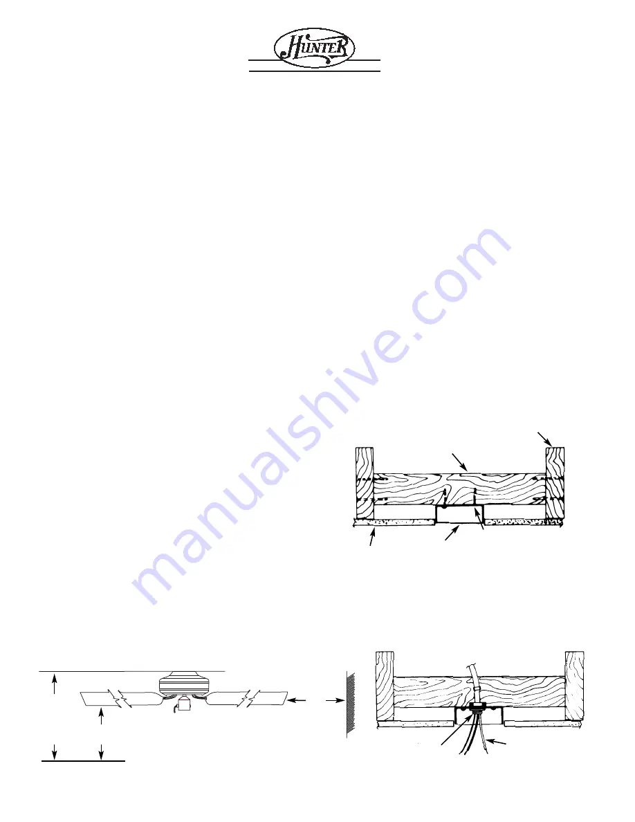 Hunter 40955-01 Installation Instructions Manual Download Page 1