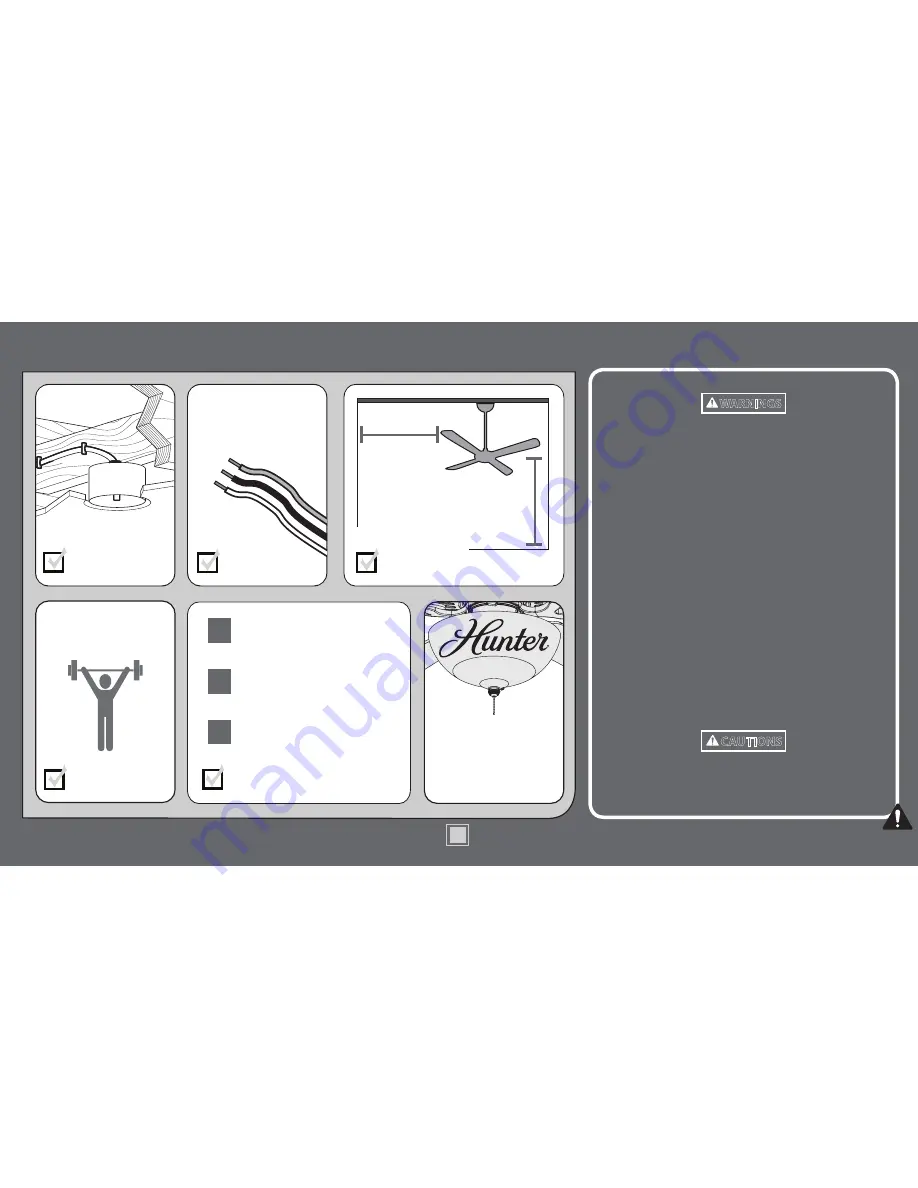 Hunter MD506-01 Installation Instructions And Use & Care Manual Download Page 4