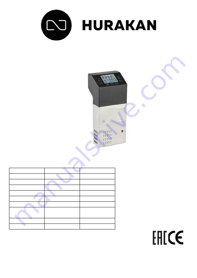 HURAKAN HKN-SV40 Manual Download Page 1