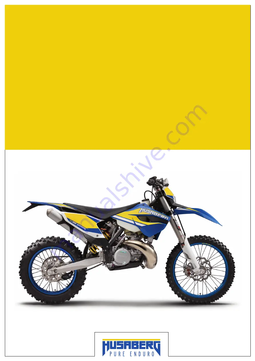 HUSABERG 2013 TE 125 EU Скачать руководство пользователя страница 1