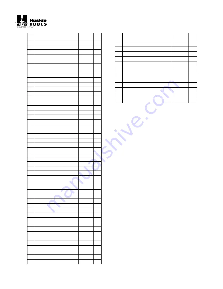 Huskie Tools CN-258 Operation Manual Download Page 9