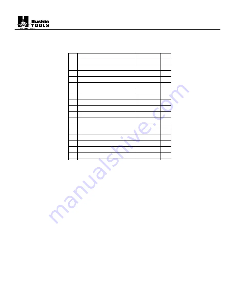 Huskie Tools CN-58H Operation Manual Download Page 9