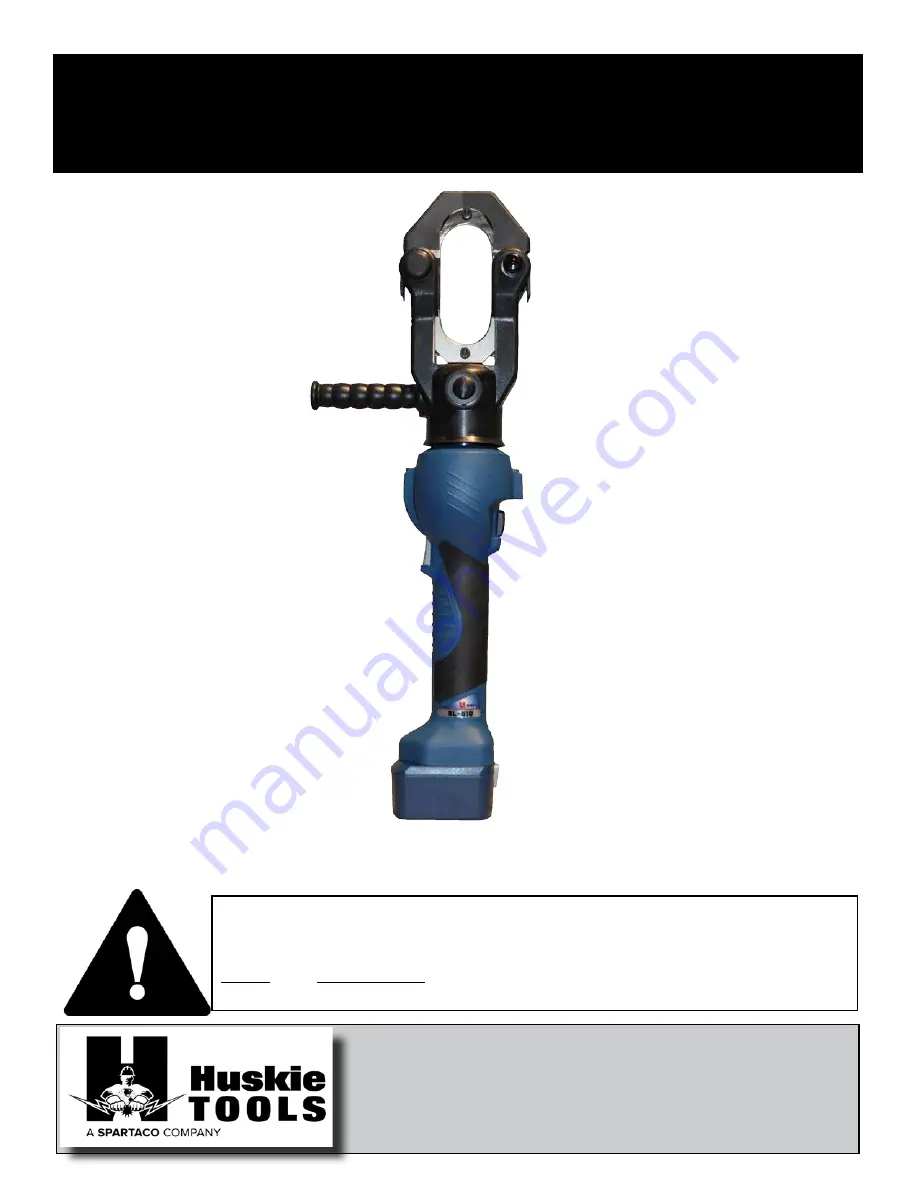 Huskie Tools SL- 610 Operation Manual Download Page 1