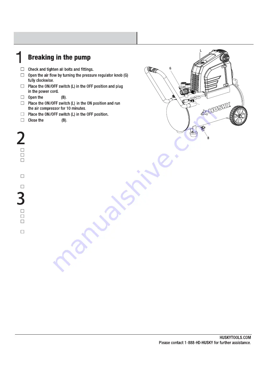 Husky 0300813A Use And Care Manual Download Page 9