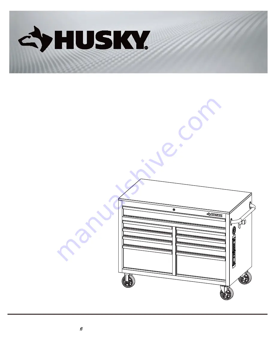 Husky 1004319510 Use And Care Manual Download Page 1