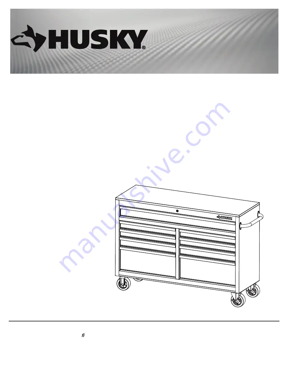 Husky 75809AHR Use And Care Manual Download Page 1