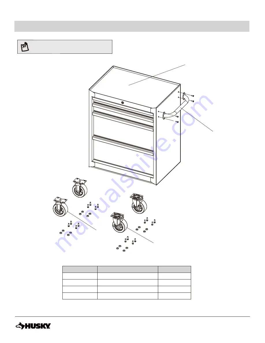 Husky H4TR2R Use And Care Manual Download Page 4