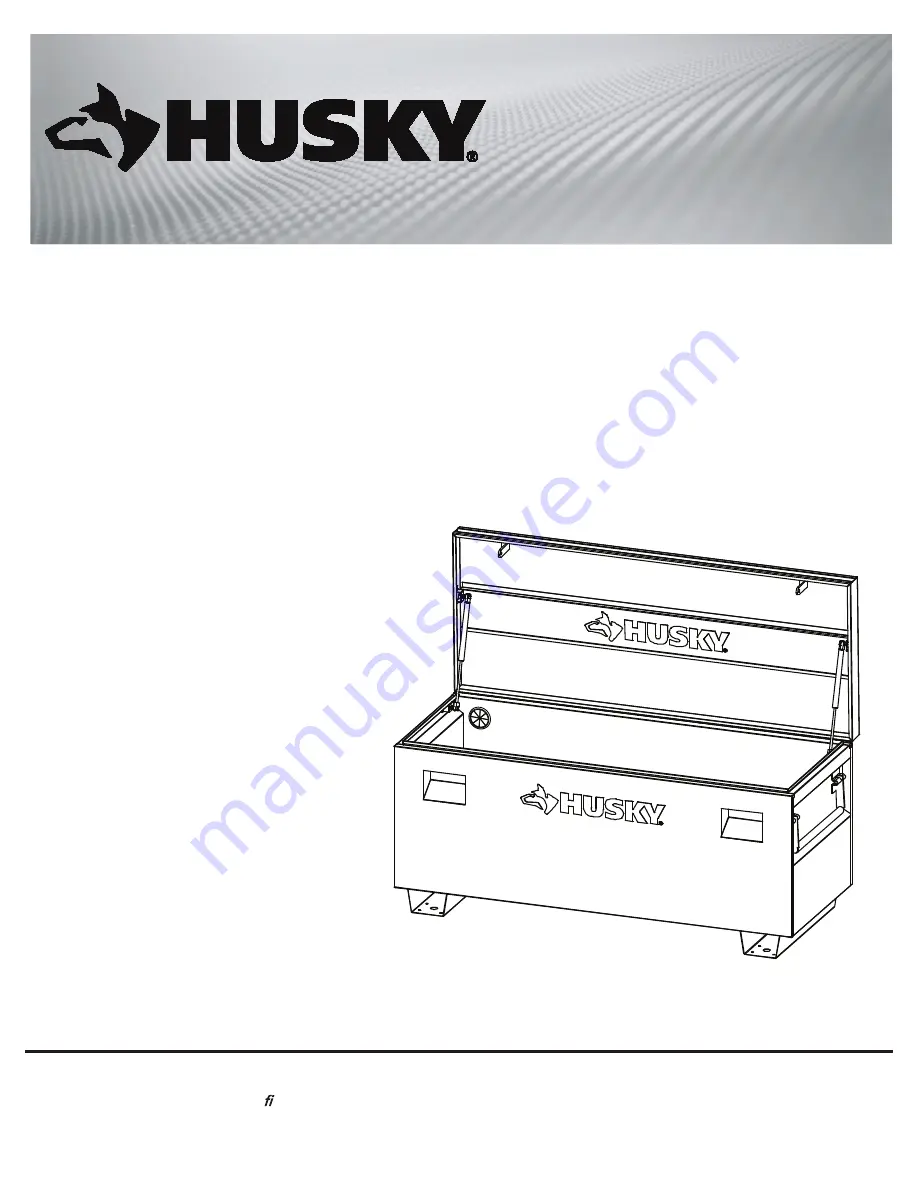 Husky H60JSB Скачать руководство пользователя страница 1