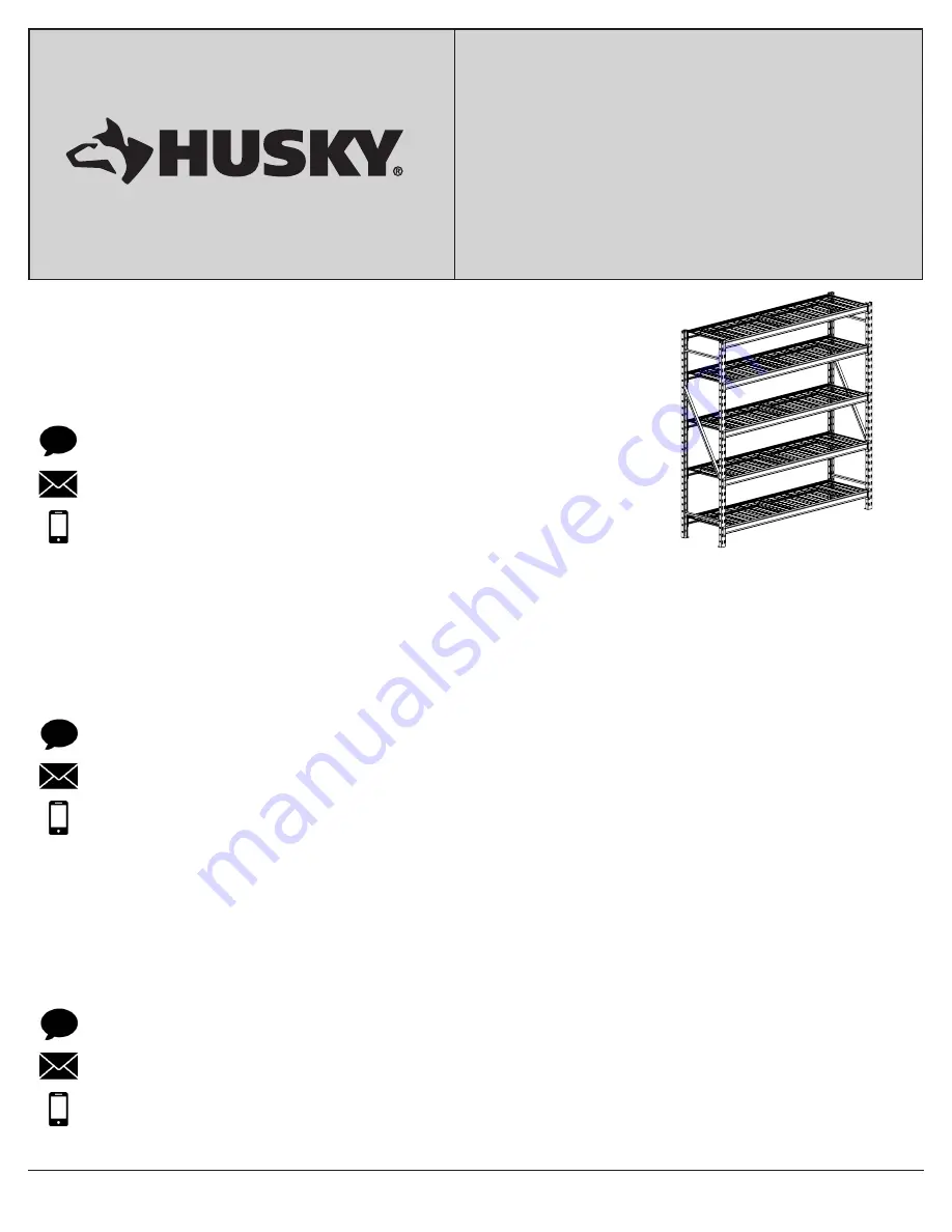 Husky HBR902490W5R Скачать руководство пользователя страница 1