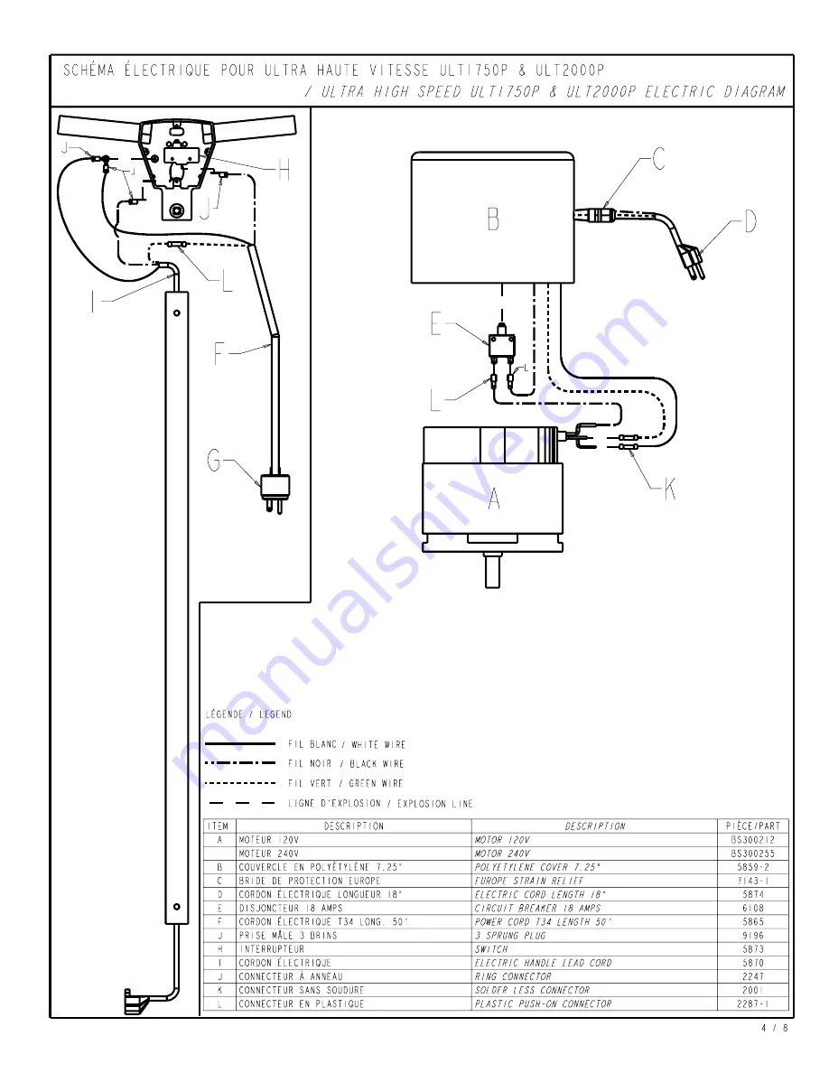 Husky ULT1750P Instruction Manual And Parts List Download Page 4