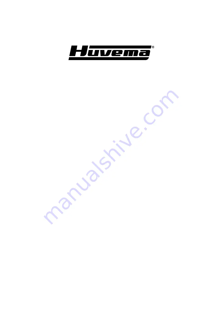 Huvema HU 50 H Operation Manual Download Page 1