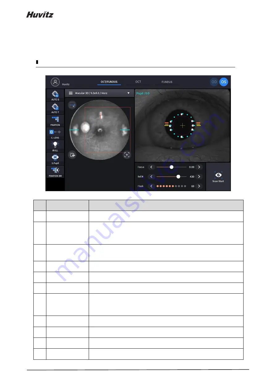 Huvitz HOCT-1 User Manual Download Page 22