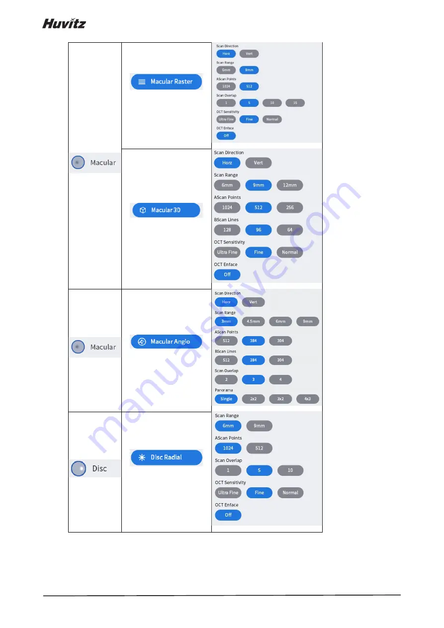 Huvitz HOCT-1 User Manual Download Page 42