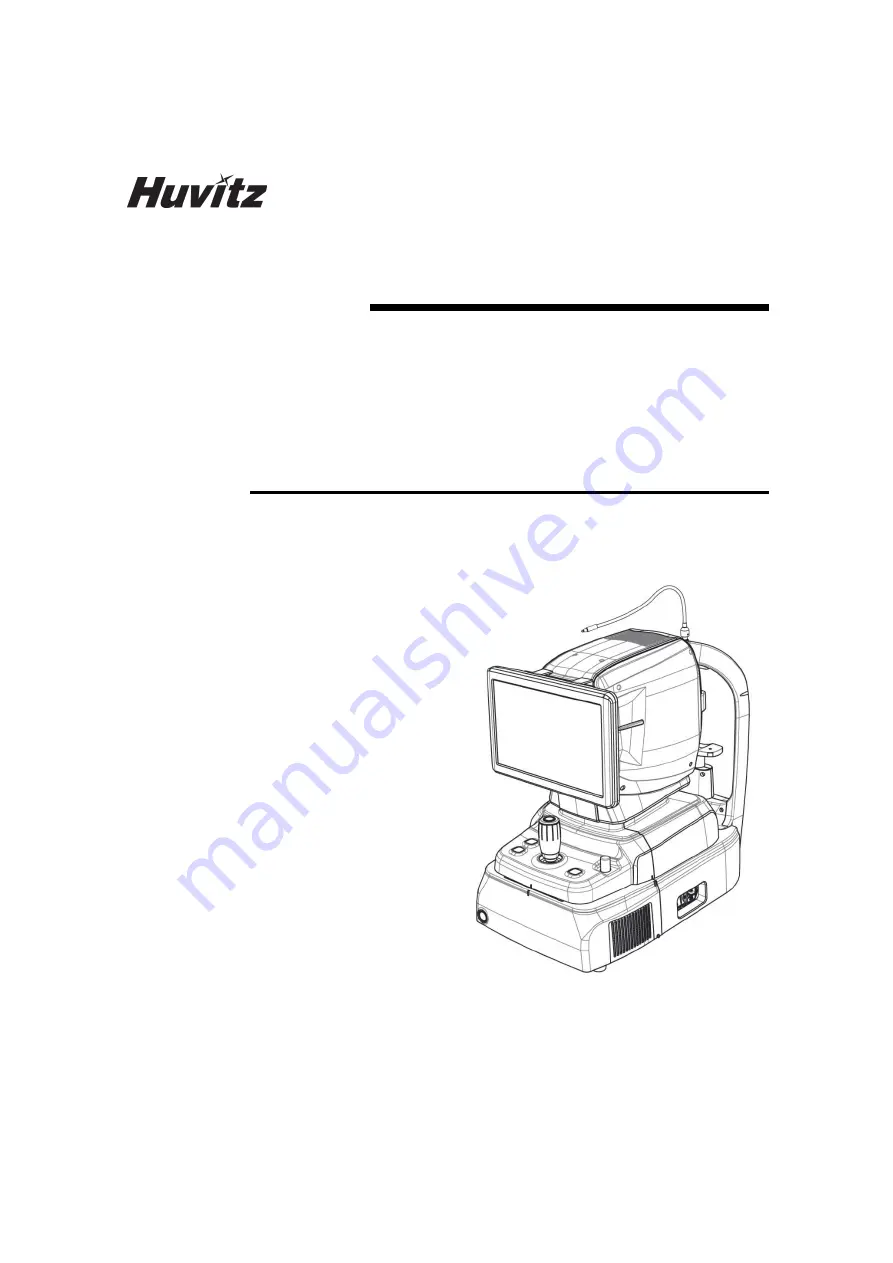 Huvitz HOCT-1F/1 Скачать руководство пользователя страница 1