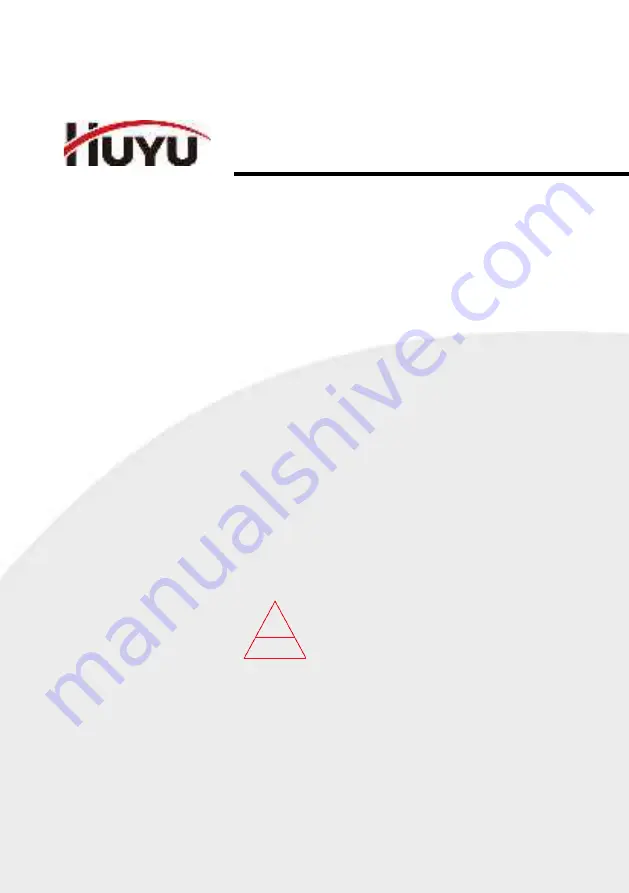 HUYU HUM8 Series Installation And Operation Instruction Manual Download Page 1