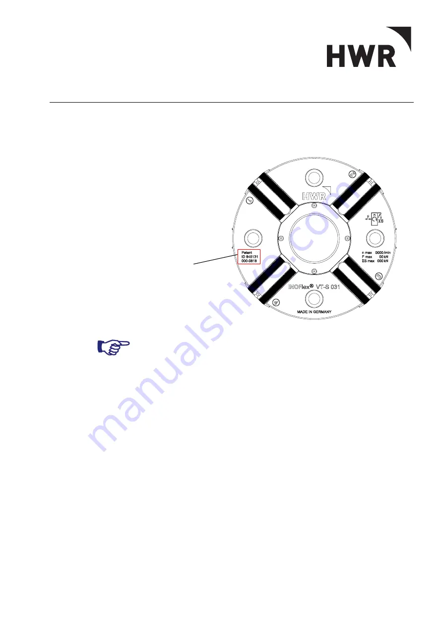 HWR InoFlex VT-S 016 Translation Of The Original Operating Manual Download Page 2