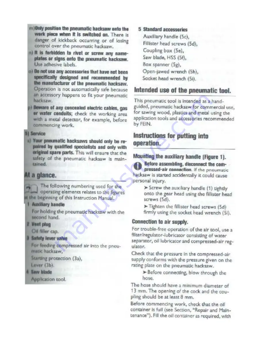 Hy-Ram Fein 117-000196 Operating Instructions Manual Download Page 6