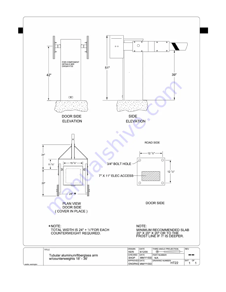 Hy-Security HTG 320-2 Installation And Maintenance Manual Download Page 21