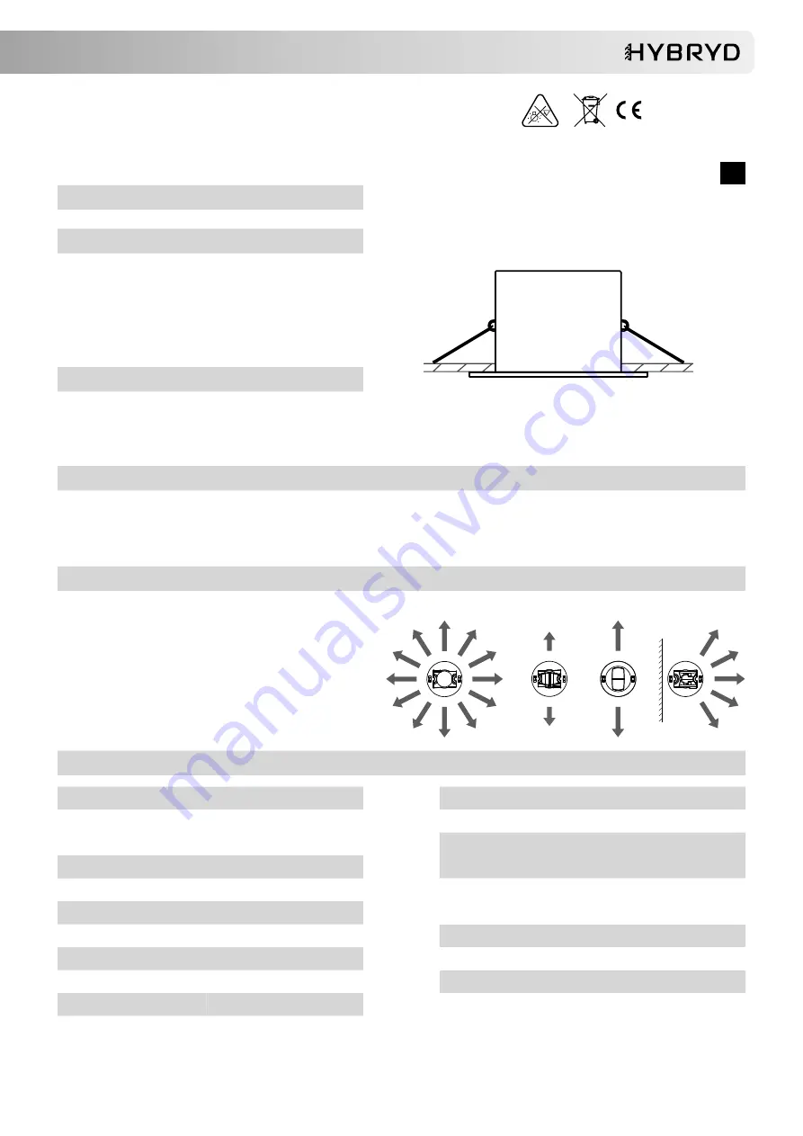 Hybrid KWADRA FL LED Installation And Maintenance Manual Download Page 5