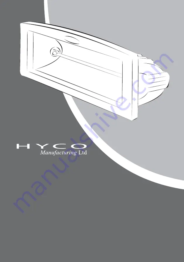 Hyco sun king sk1000 Скачать руководство пользователя страница 1