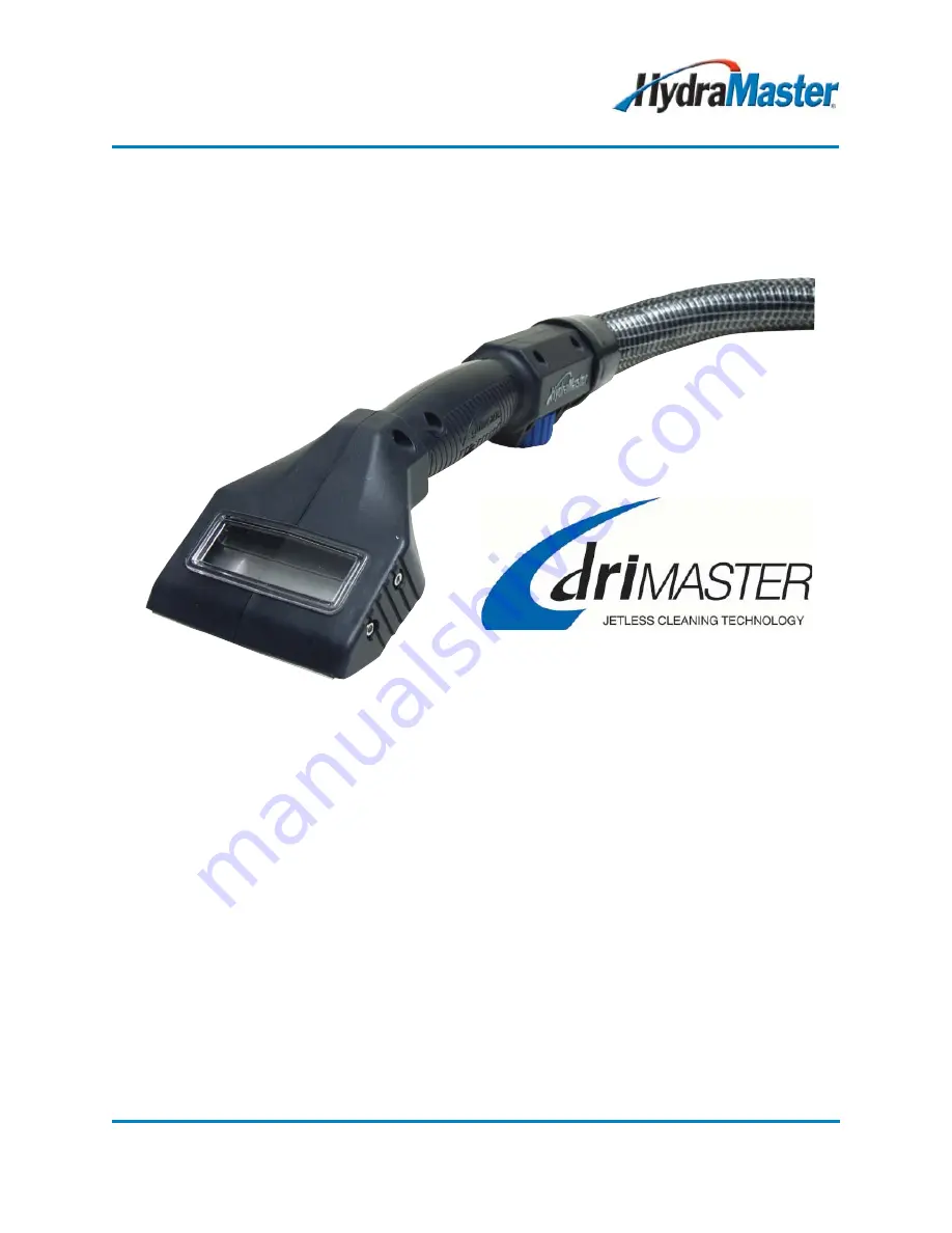 HydraMaster drimaster Скачать руководство пользователя страница 1