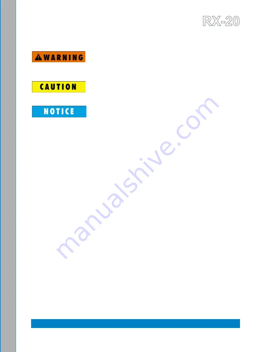 HydraMaster RX-20 700-041-006 Owner'S Manual Download Page 9