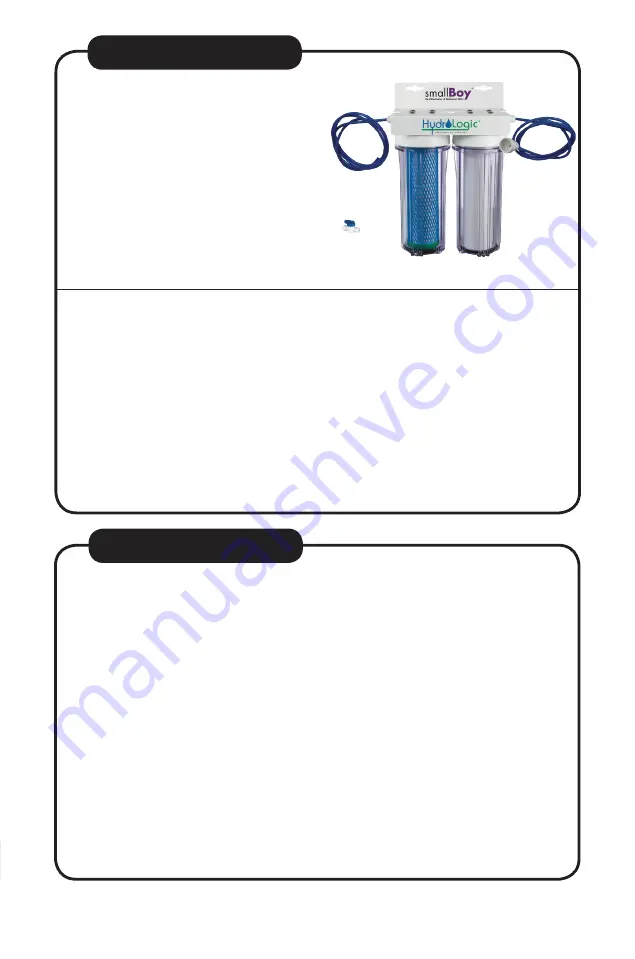 HydroLogic smallBoy HGC728875 User Manual Download Page 3