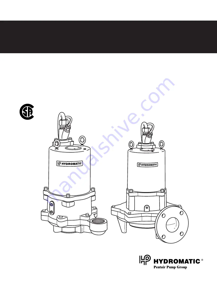 Hydromatic HPGF Installation And Service Manual Download Page 1