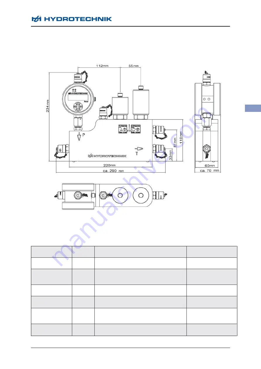 Hydrotechnik 3402-CX10-D100-000 Operating Instructions Manual Download Page 11