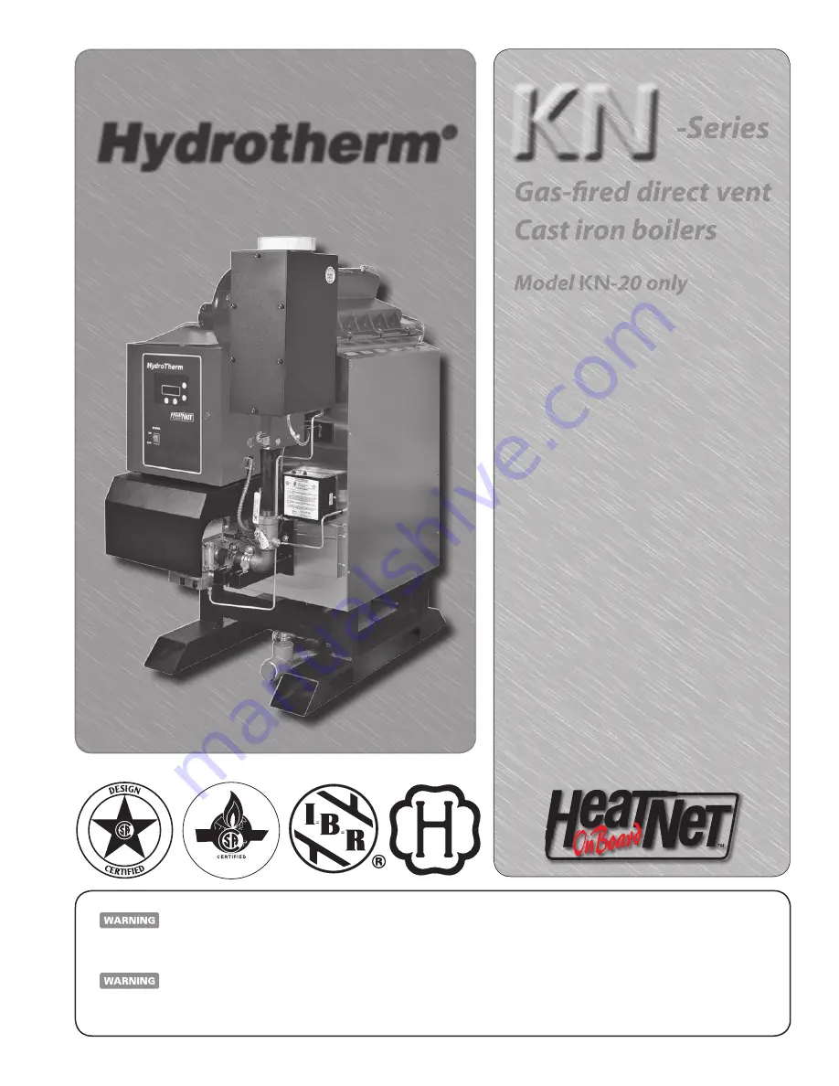 HydroTherm HeatNet KN-20 Field Assembly  Instructions Download Page 1