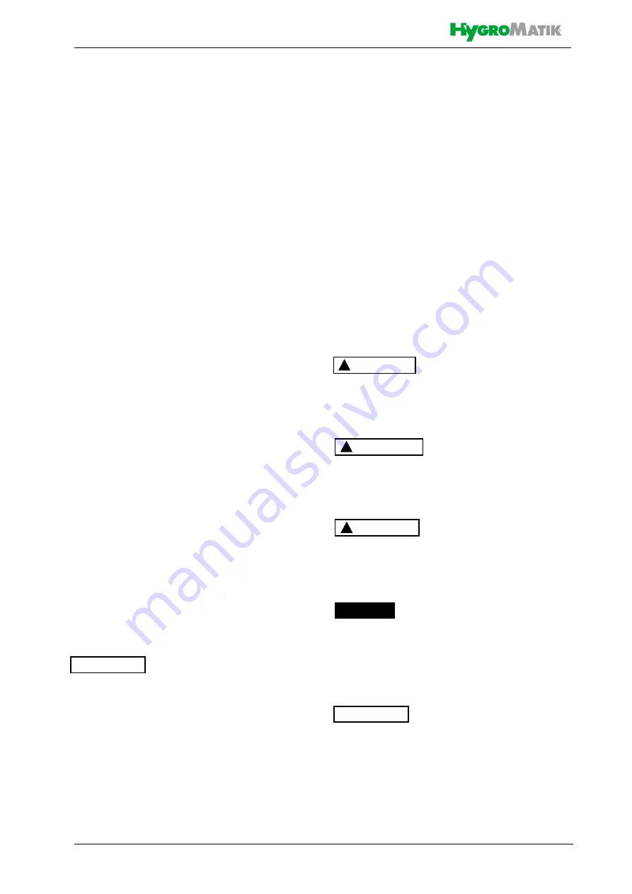 HygroMatik StandardLine Series Manual Download Page 6