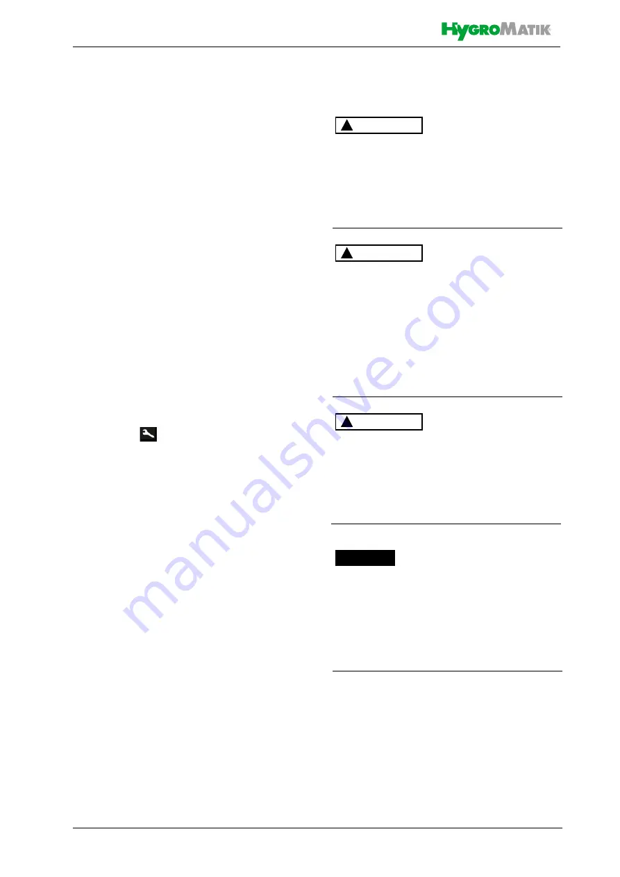 HygroMatik StandardLine Series Manual Download Page 33