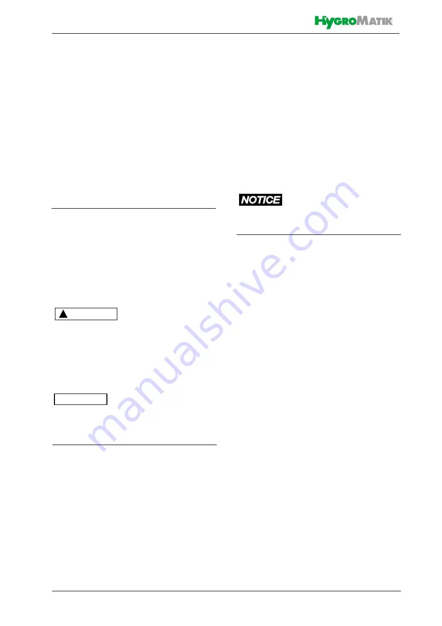 HygroMatik WL-ROL 160-1200 Series Manual Download Page 37