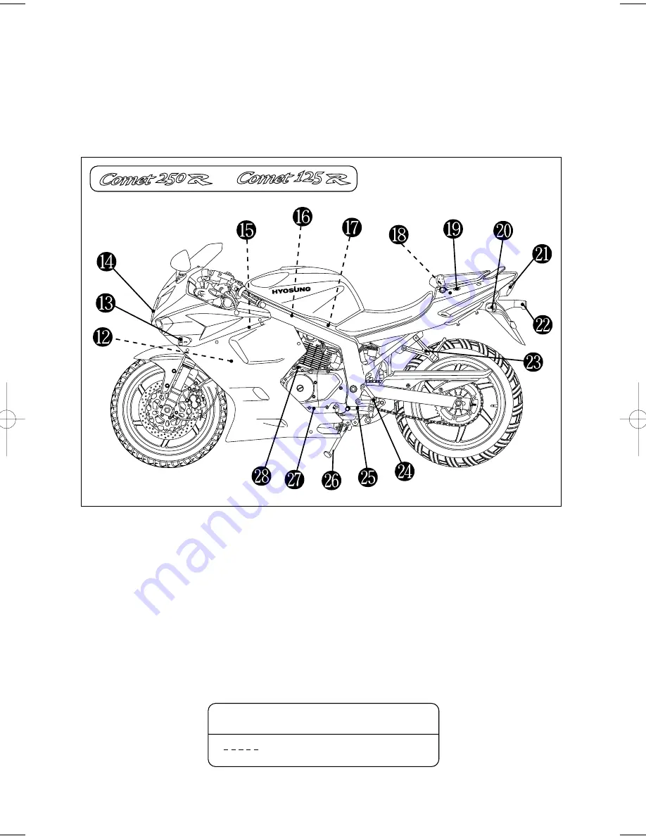 HYOSUNG COMET 125 - SERVICE Скачать руководство пользователя страница 17