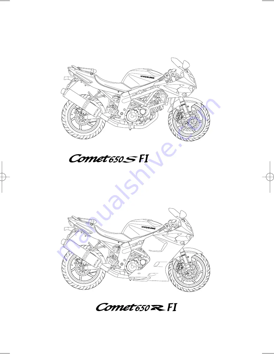 HYOSUNG COMET 650 FI Скачать руководство пользователя страница 4