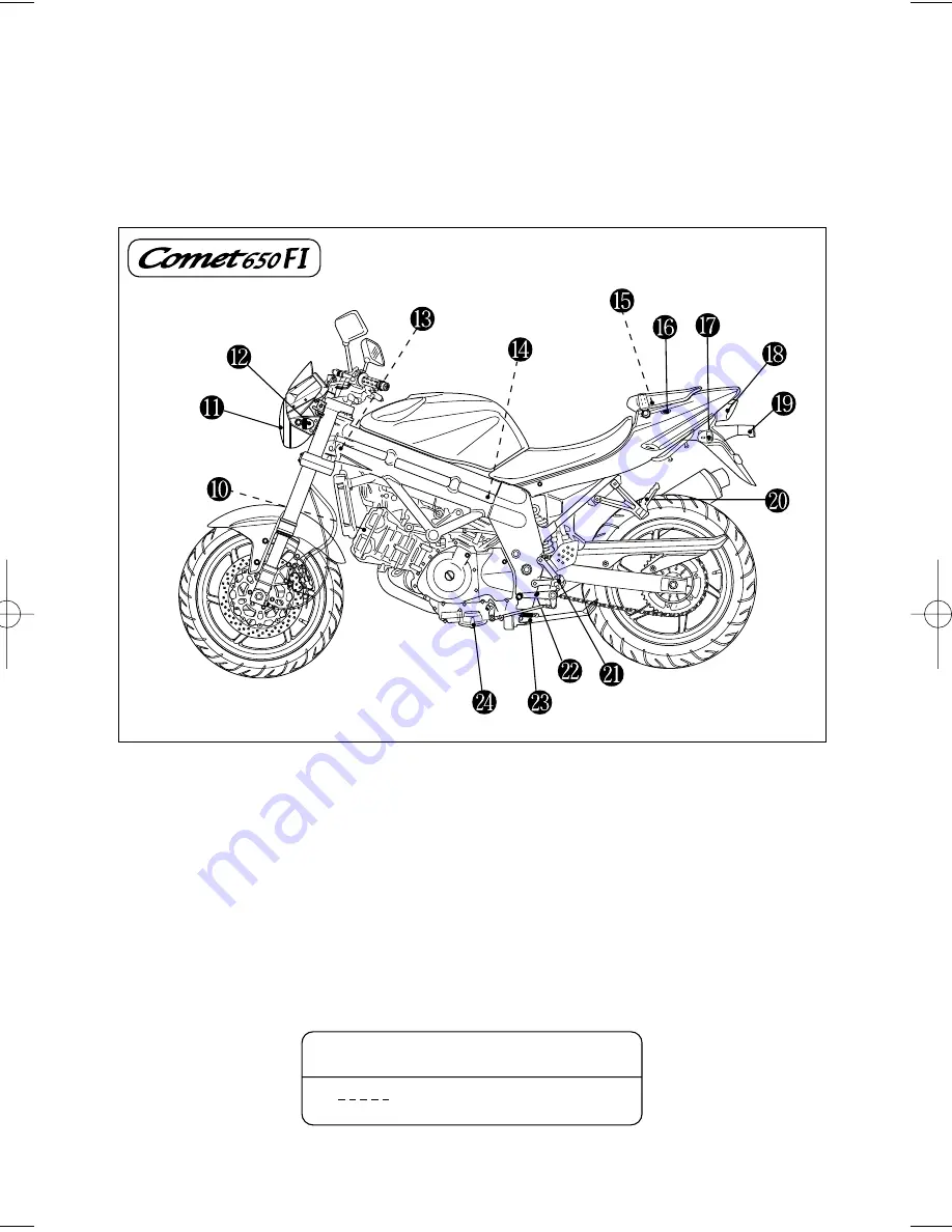 HYOSUNG COMET 650 FI Owner'S Manual Download Page 19