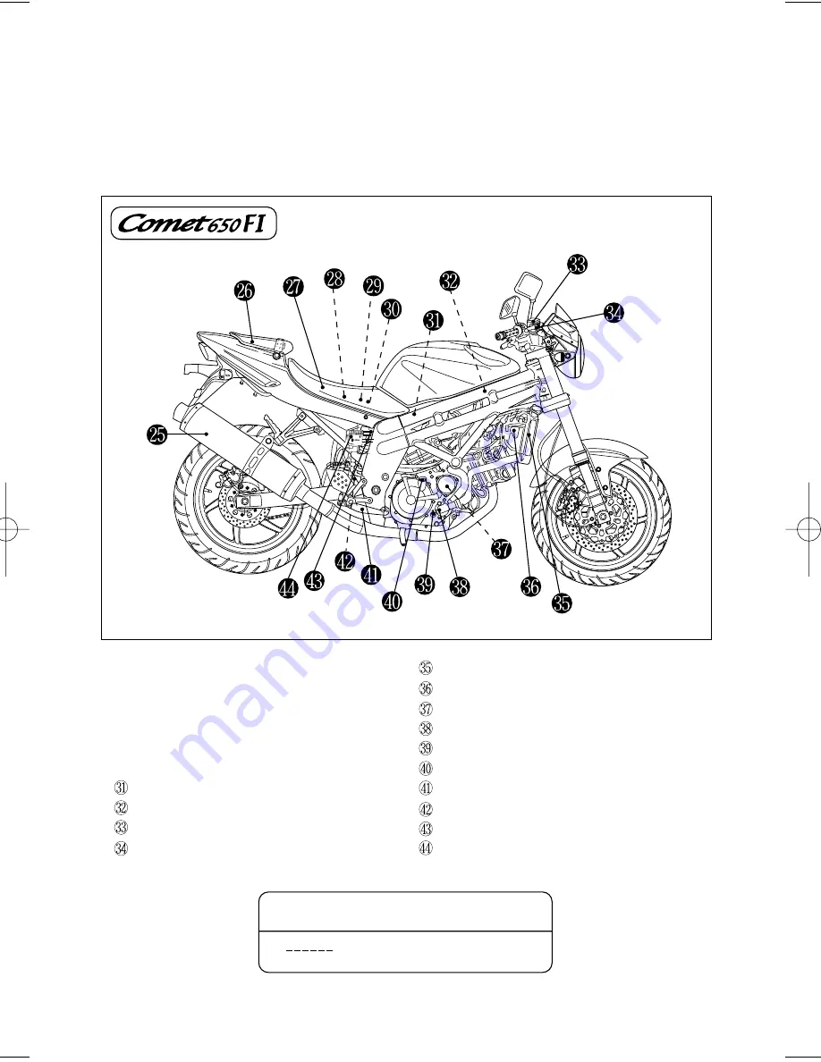 HYOSUNG COMET 650 FI Скачать руководство пользователя страница 20