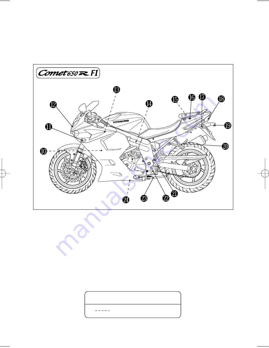 HYOSUNG COMET 650 FI Owner'S Manual Download Page 28