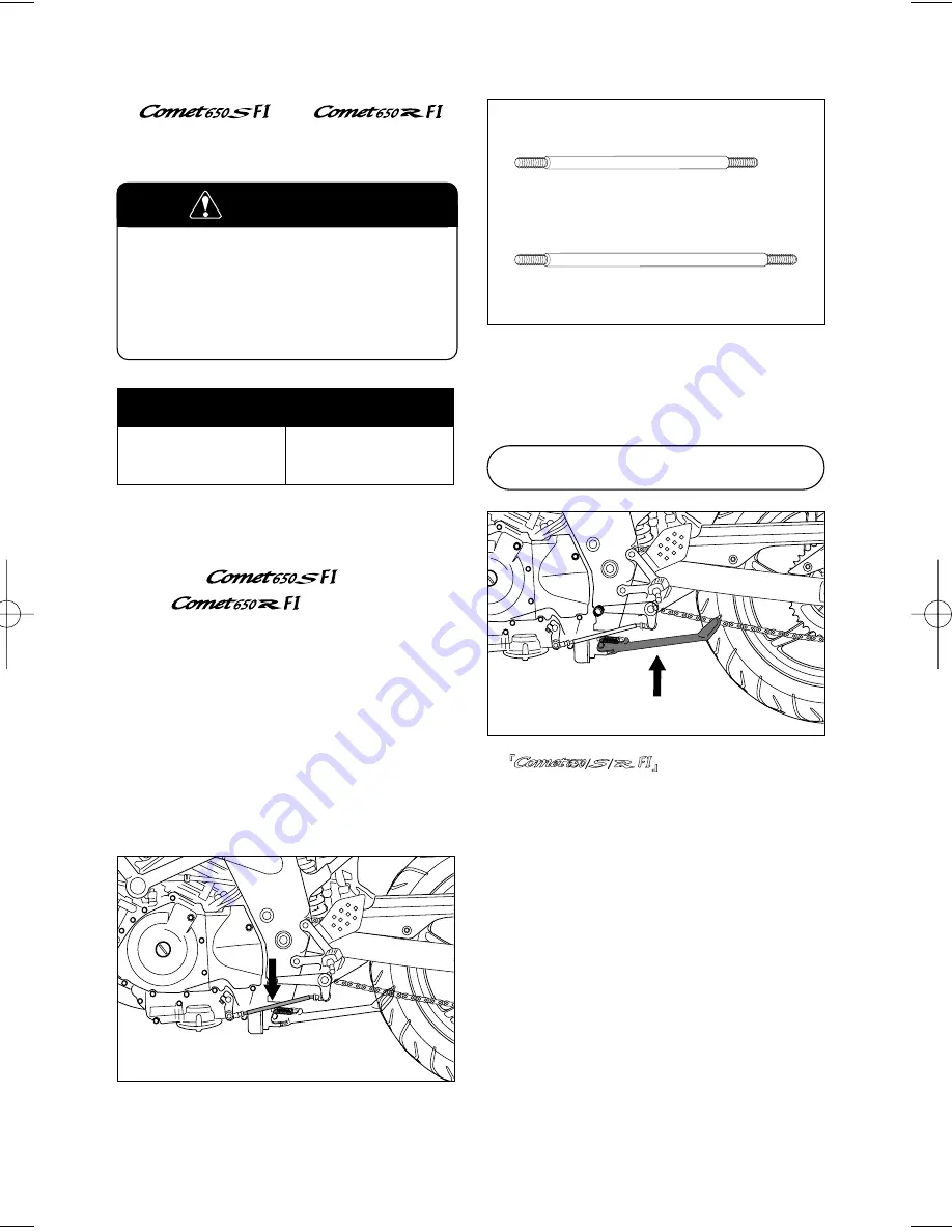 HYOSUNG COMET 650 FI Owner'S Manual Download Page 40