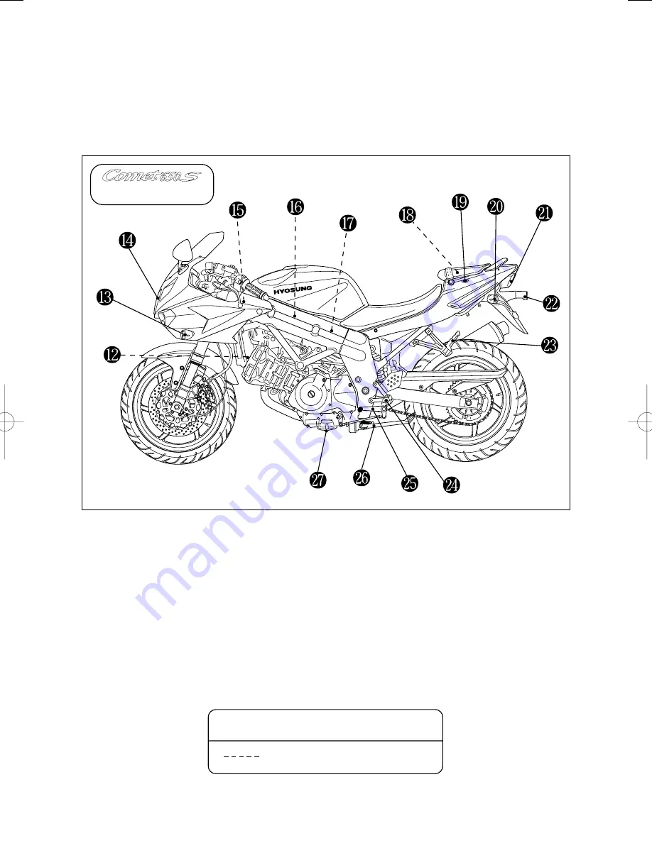 HYOSUNG Comet650 Owner'S Manual Download Page 24