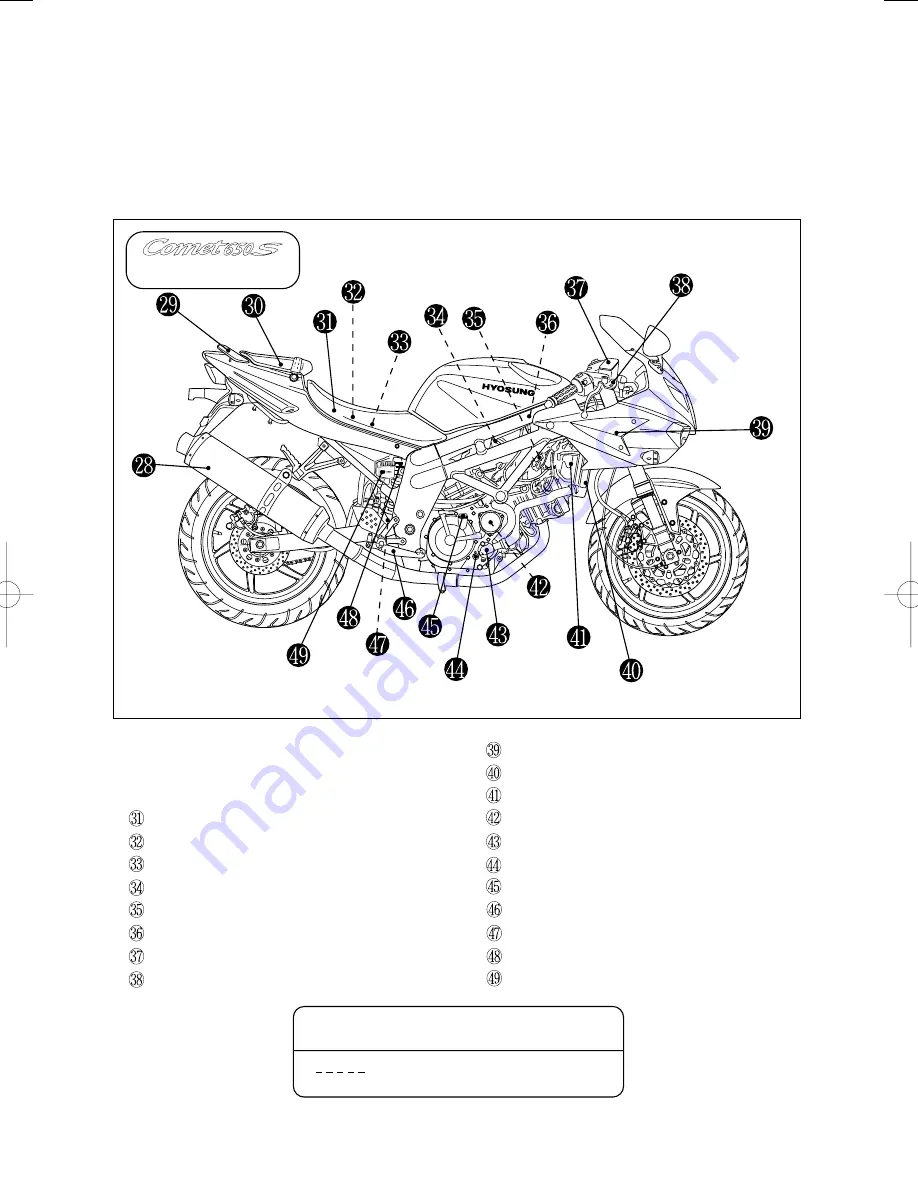 HYOSUNG Comet650 Owner'S Manual Download Page 25