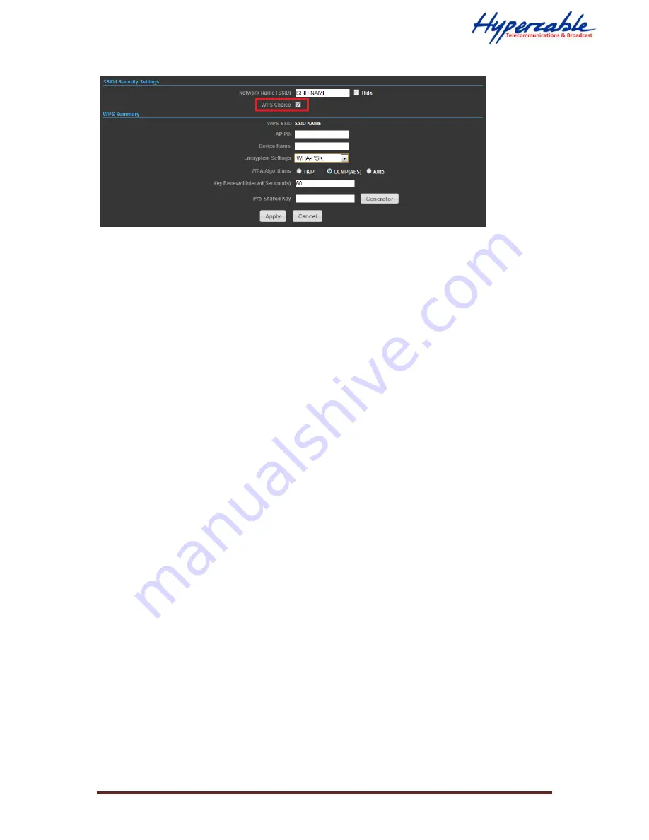 Hypercable 400MHz TDMA bridge / 802.11b/g/n AP User Manual Download Page 26