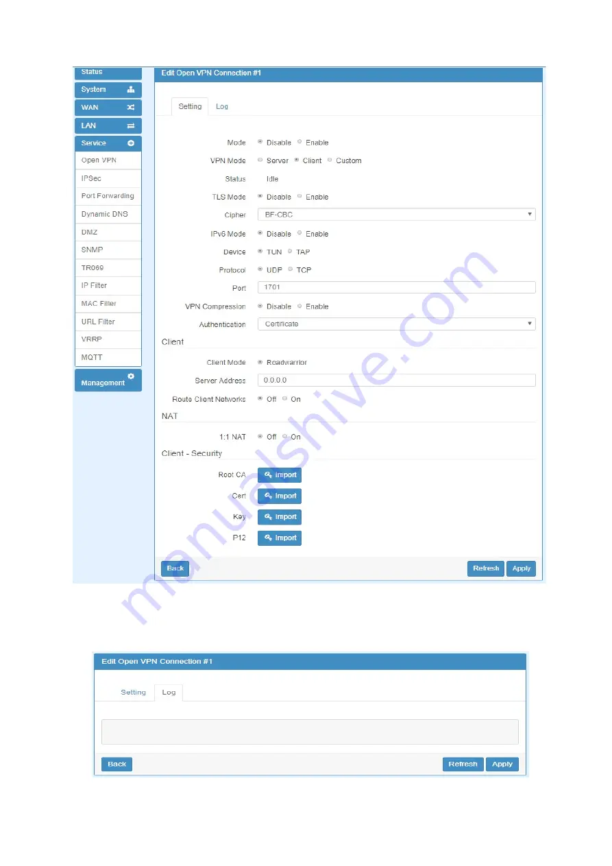 Hypercable HYC-OLTRG-101 User Manual Download Page 68