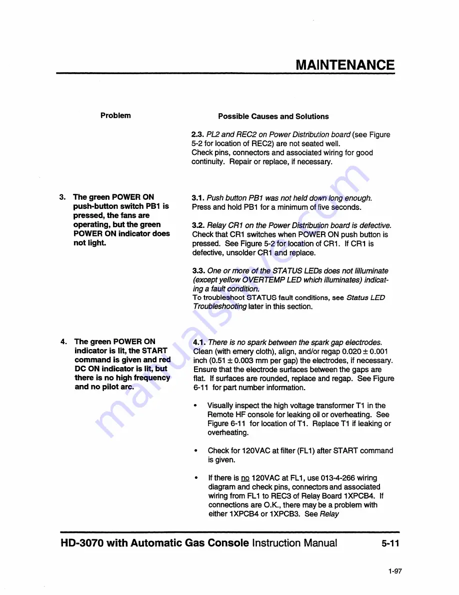 Hypertherm HyDefinition HD3070 Instruction Manual Download Page 108