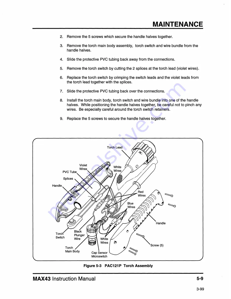 Hypertherm MAX43 Instruction Manual Download Page 50