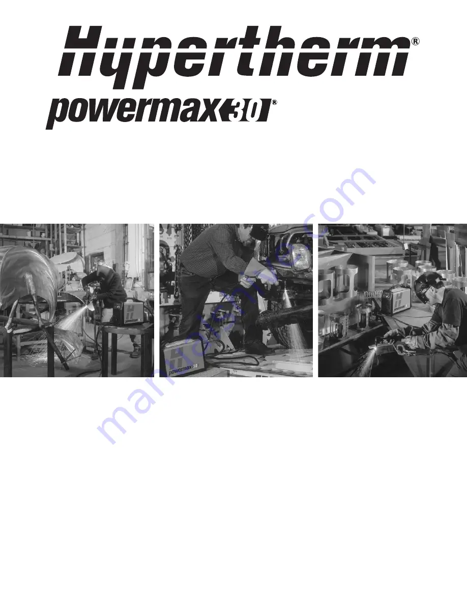 Hypertherm Powermax 30 Скачать руководство пользователя страница 1